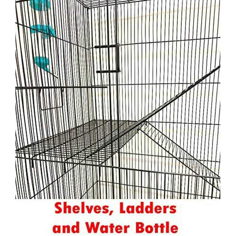 Mcage 55 Extra Large Small Critters Rolling Stand Habitats Cage Ferret Chinchilla Sugar Glider Rats - Healthber
