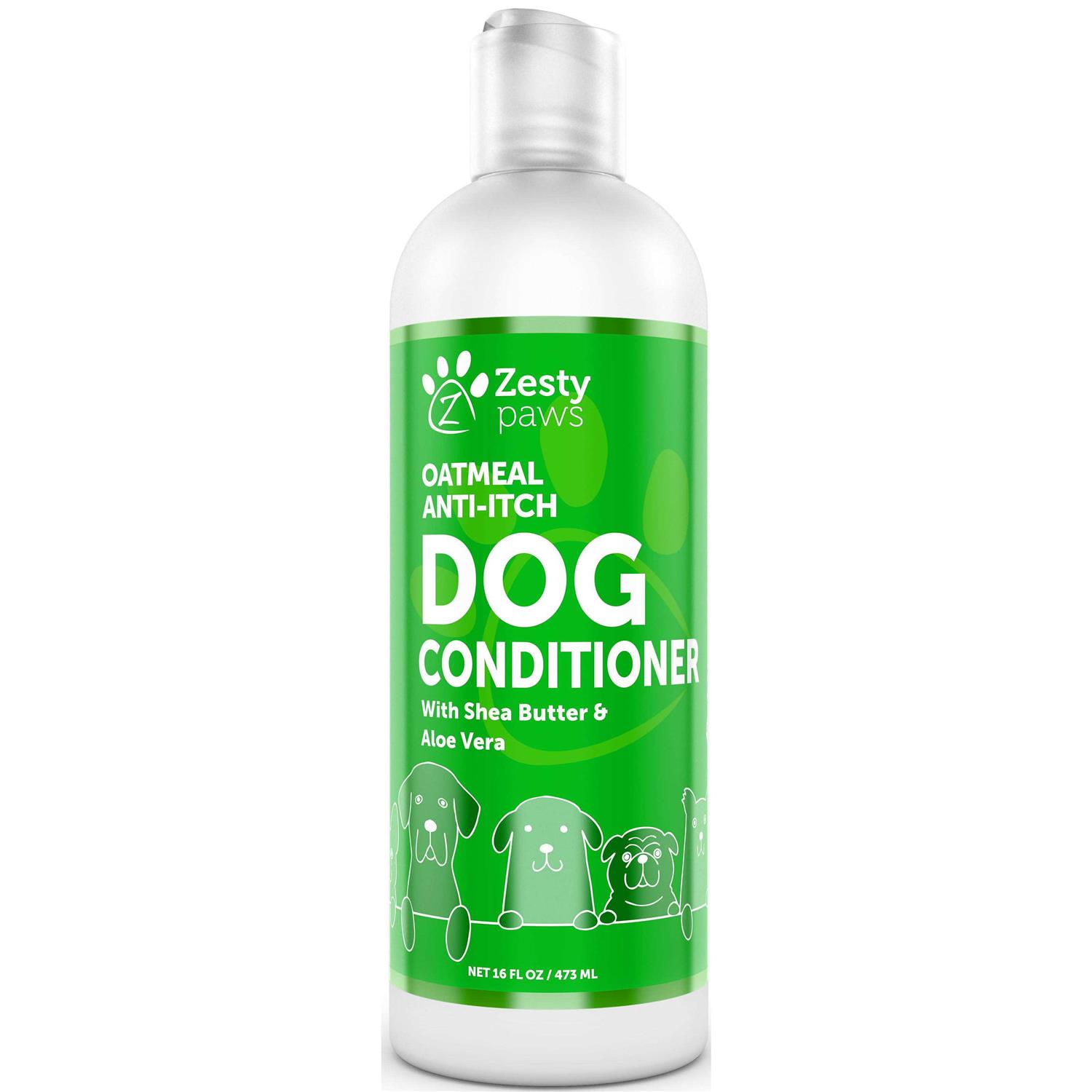Zesty Paws Itch Soother Dog Conditioner with Oatmeal & Aloe Vera - Healthber