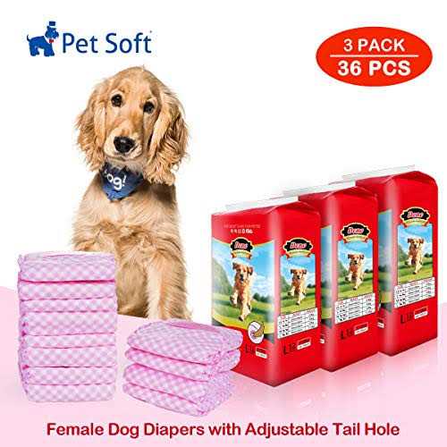 Pet Soft Dog Diapers Female Disposable Dog Diapers Cat Diapers for Female Cats - Healthber