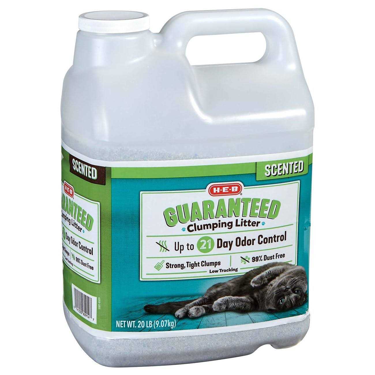 H-E-B Scented Guaranteed Clumping Litter - Healthber