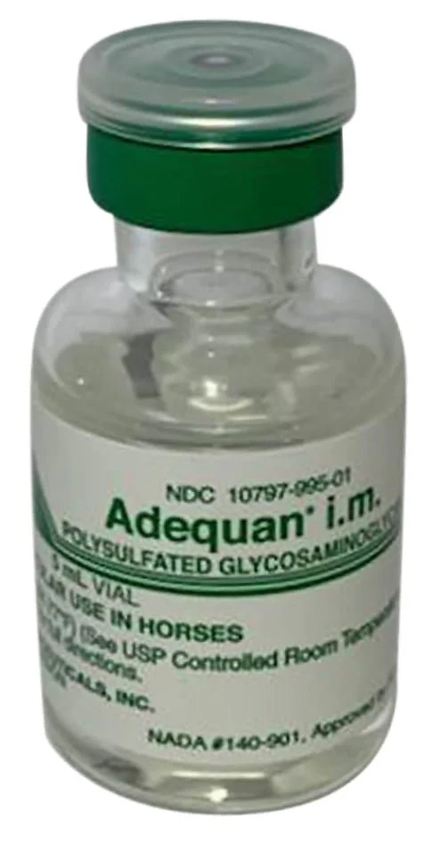 Rx Adequan Equine (polysulfated glycosaminoglycan) 500mg/5ml Injectable for Horses - Healthber