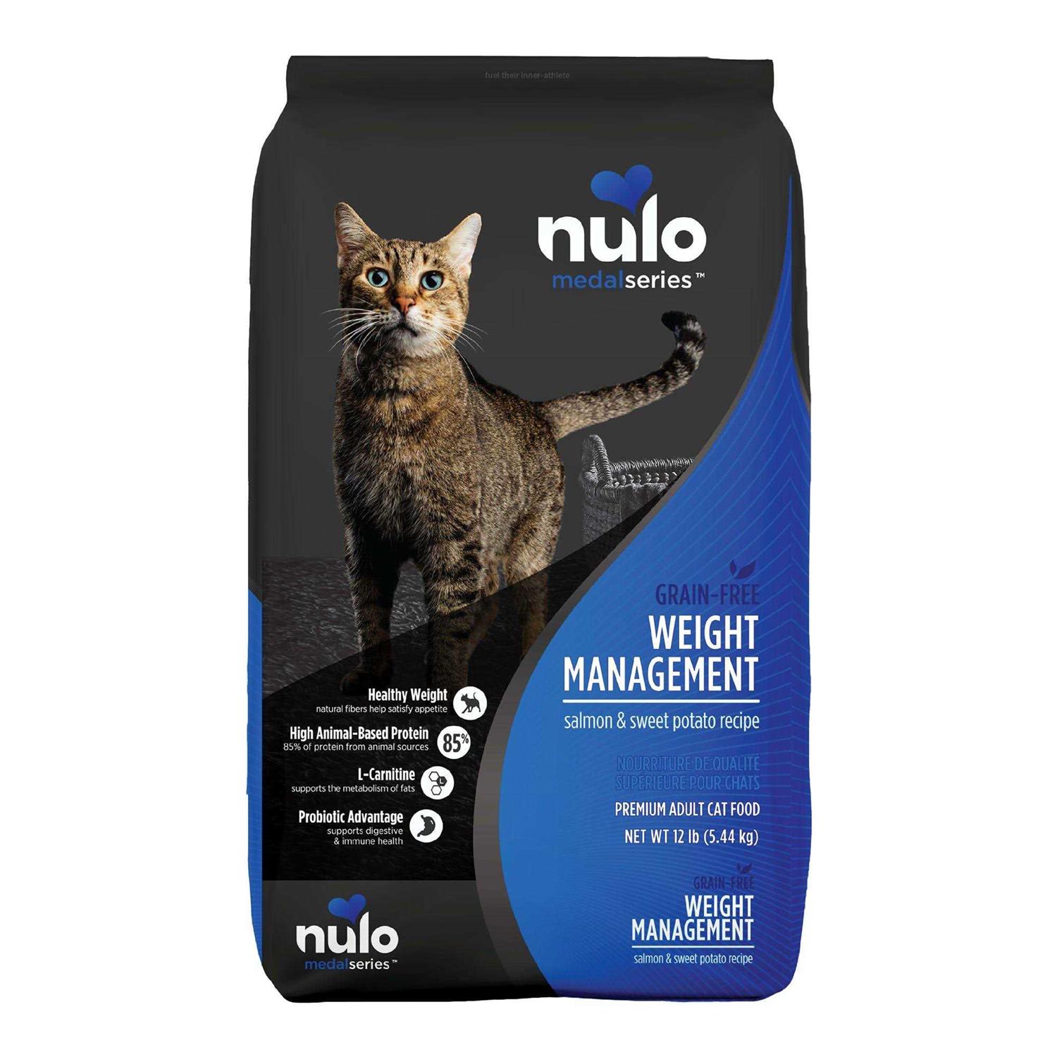 Nulo MedalSeries Grain-Free Salmon & Sweet Potato Adult Weight Management Dry Cat Food - Healthber