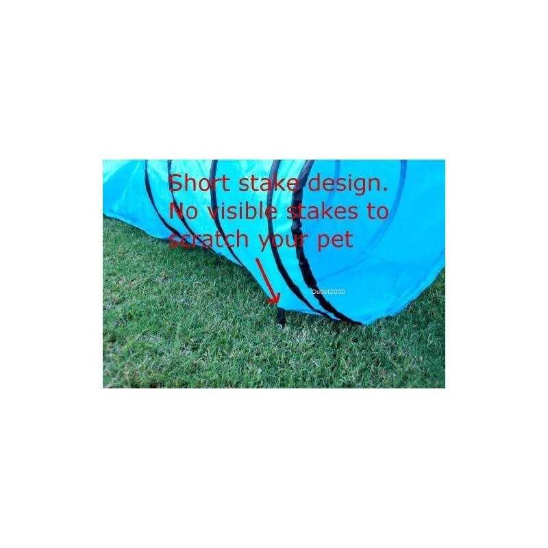 Hdp 18 Ft Dog Agility Training Open Tunnel - Healthber