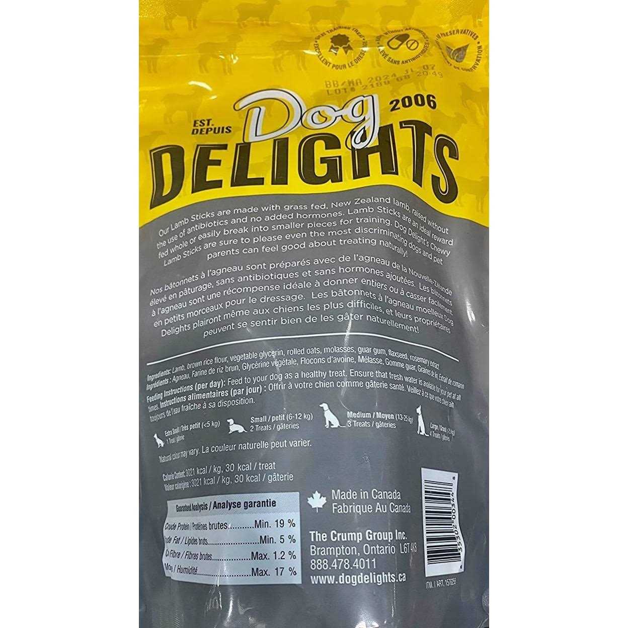 Dog Delights Chewy Lamb sticks - Healthber