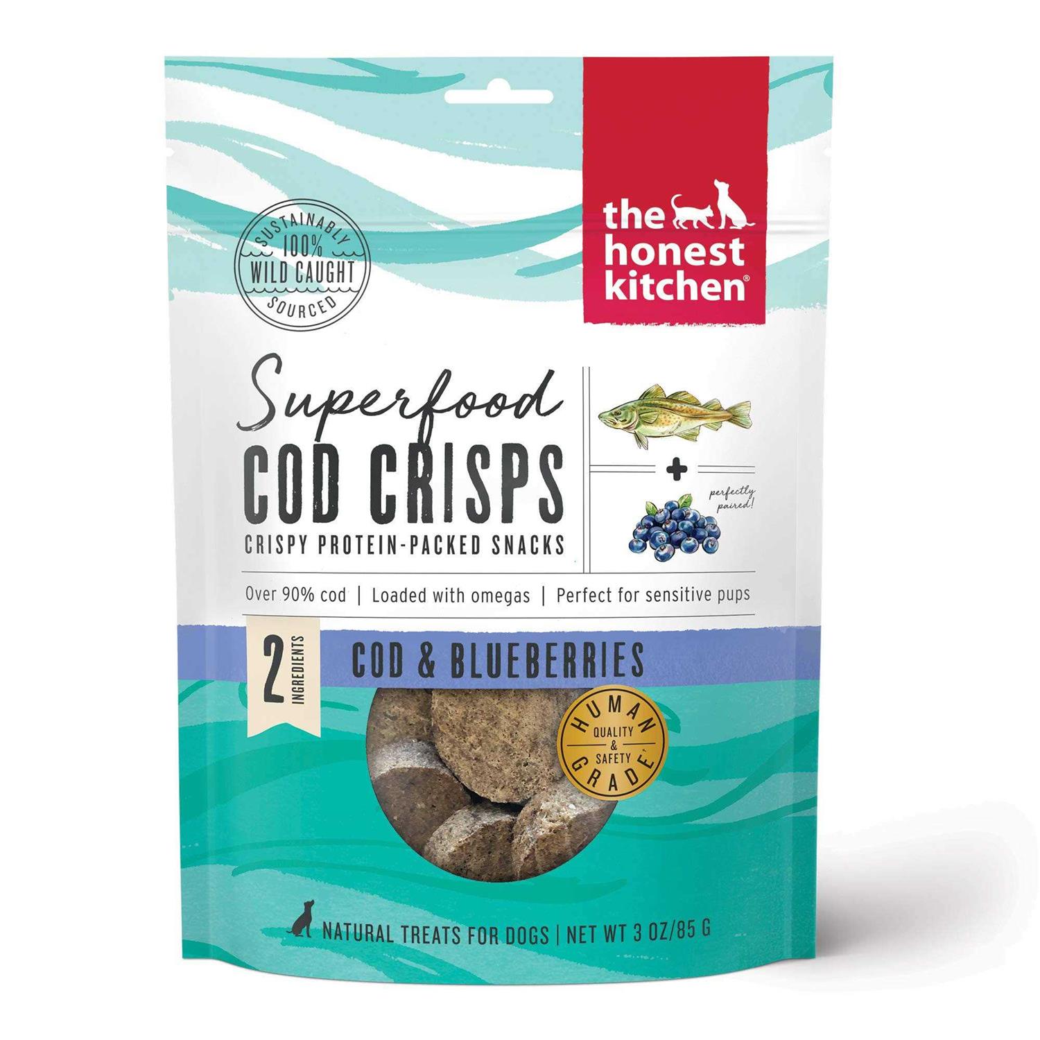 The Honest Kitchen Dog Treats Superfood Cod Crisps - Healthber