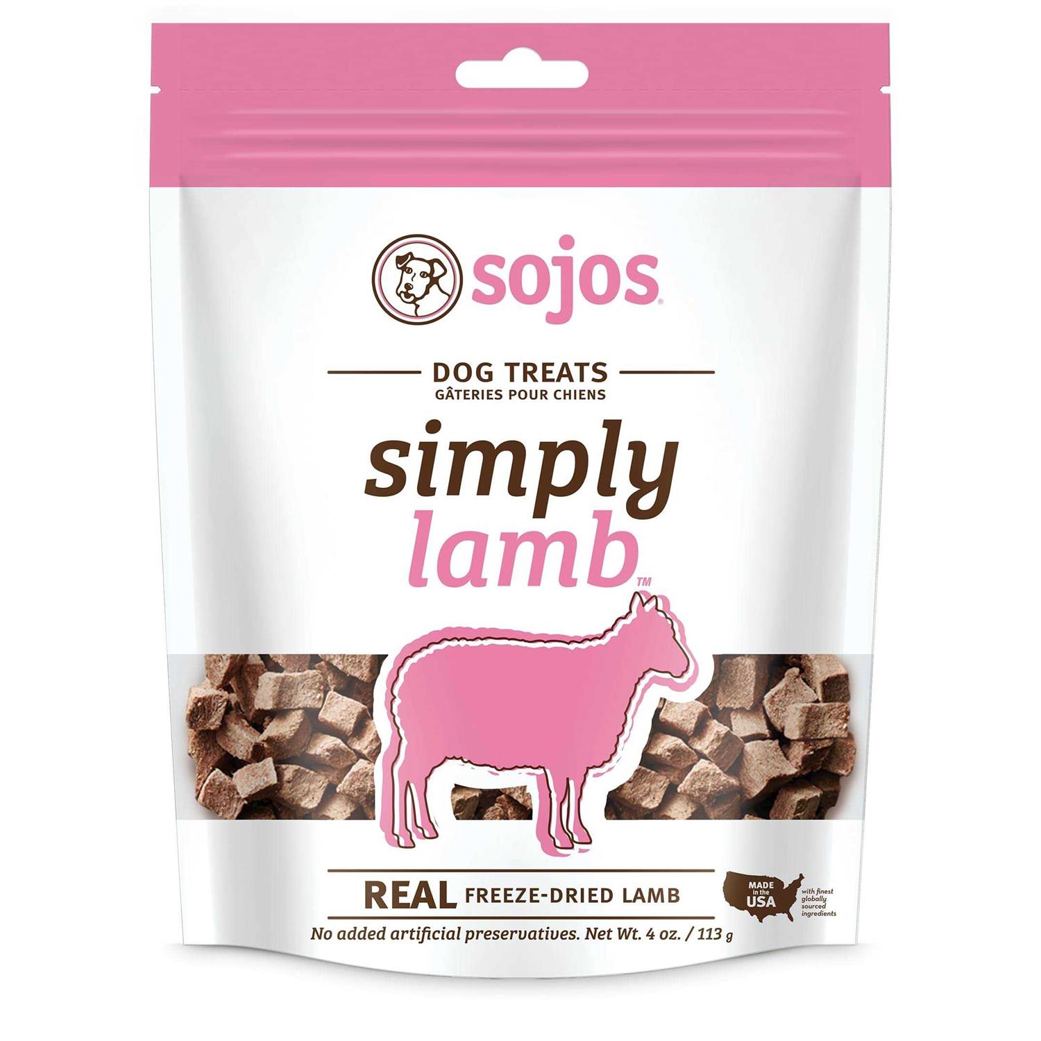 Sojos Simply Lamb Freeze Dried Dog Treats - Healthber