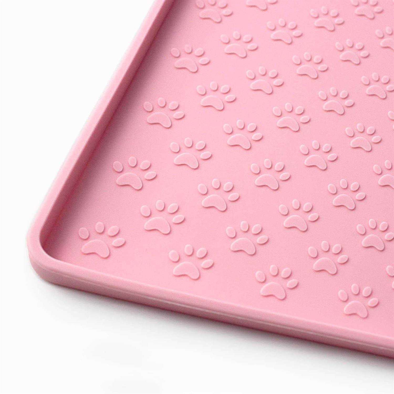 Ptlom Pet Placemat for Dog and Cat, Mat for Prevent Food and Water Overflow, Suitable for Small, Medium and Big Pet - Healthber