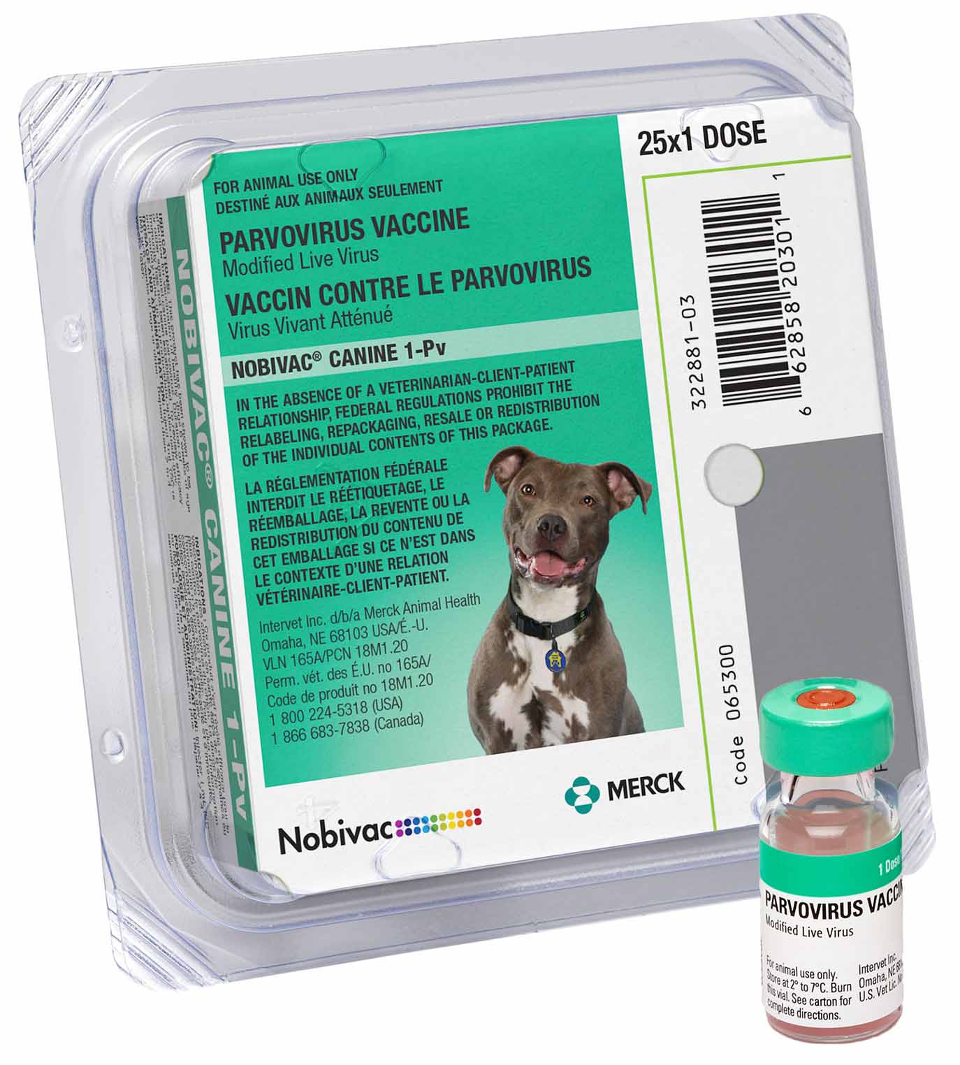 Nobivac Canine 1-Pv Parvo Vaccine, box - Healthber
