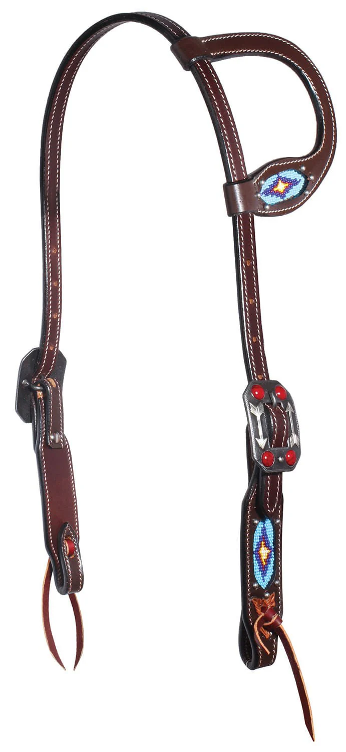 Professional's Choice Beaded One-Ear Headstall - Healthber