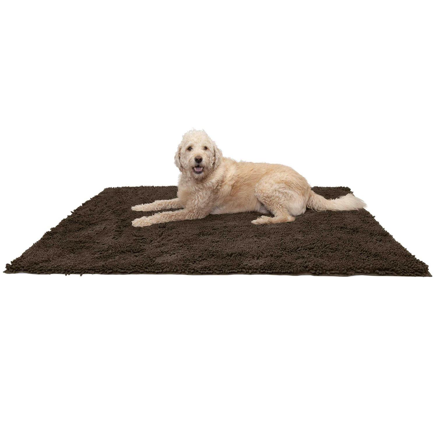 FurHaven Pet Dog Mat Muddy Paws Towel Shammy Rug - Healthber