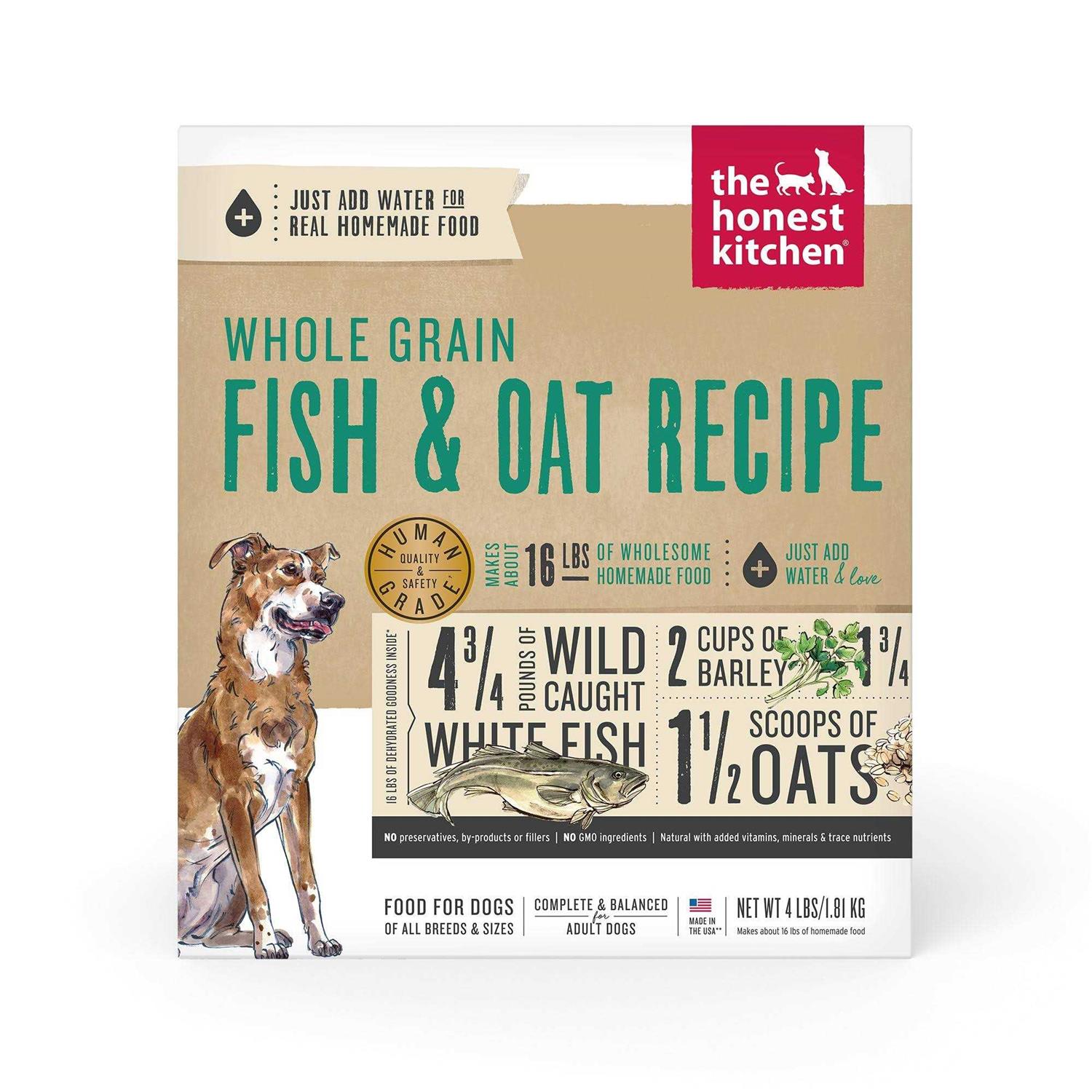 The Honest Kitchen Whole Grain Fish & Oat Dehydrated Dog Food - Healthber