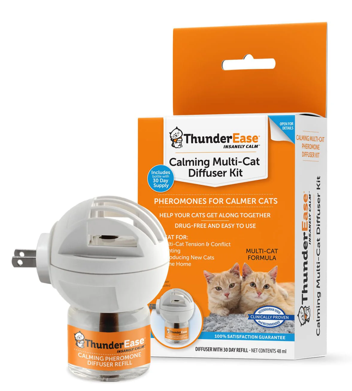 ThunderEase Multi-Cat Calming Diffuser Kit - Healthber