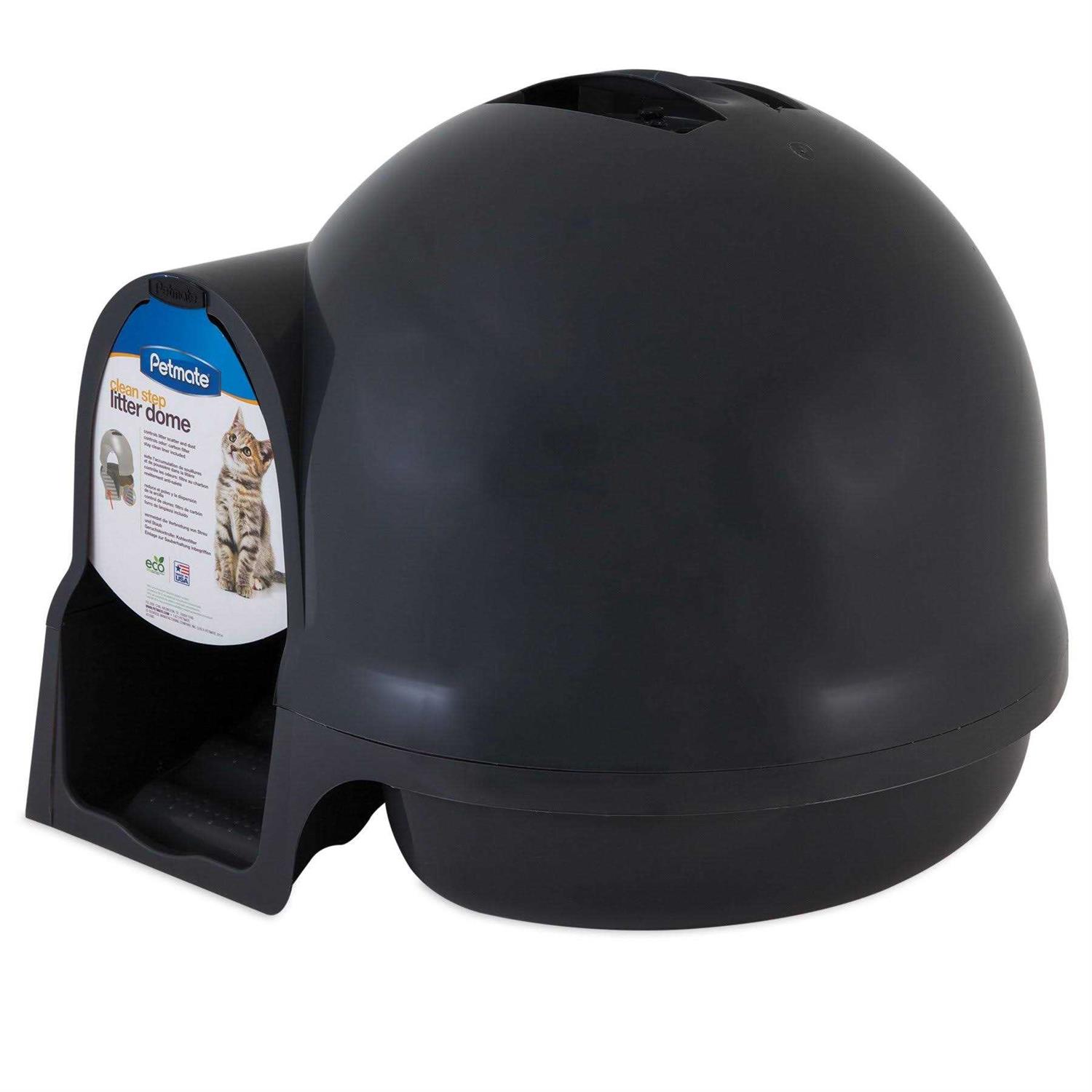 Booda Clean Step Litter Box in Dark - Healthber