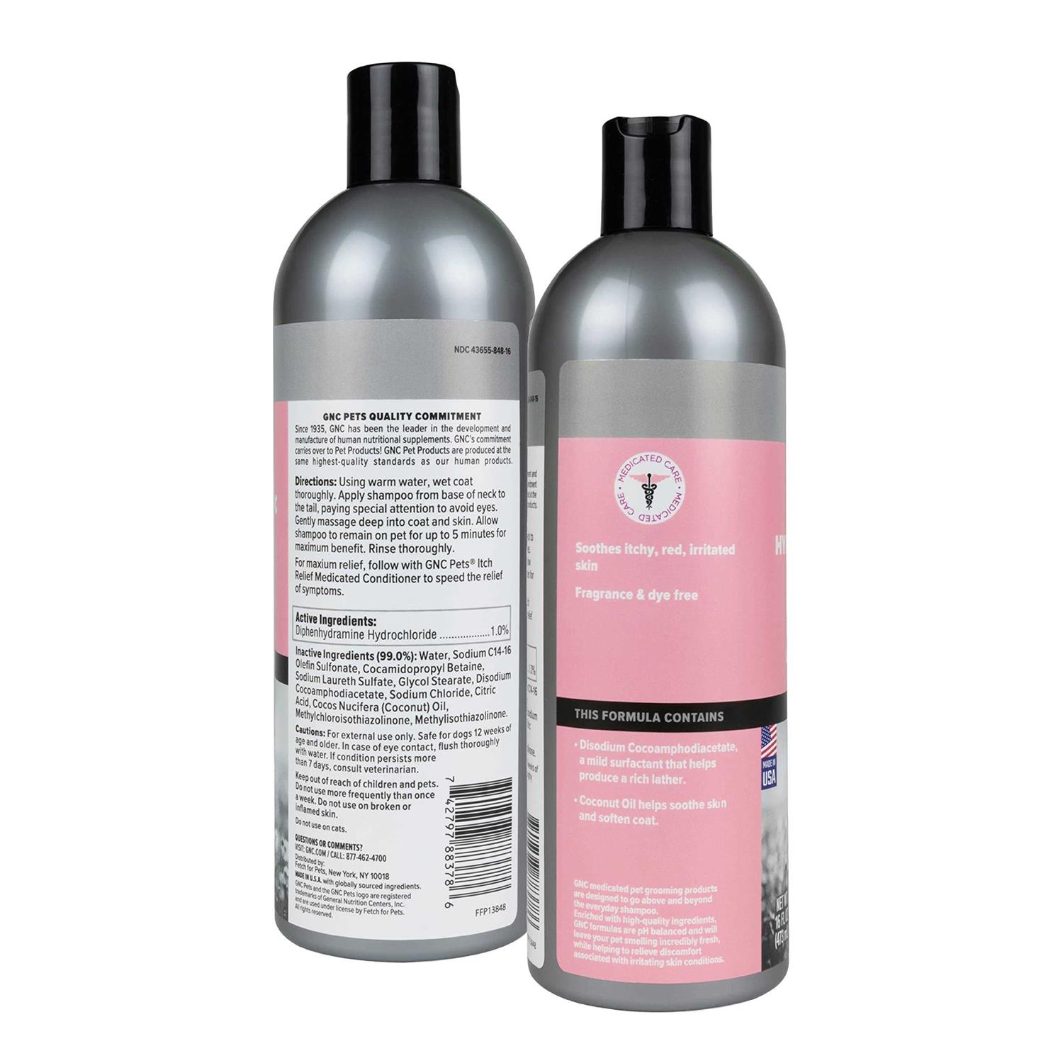 GNC Pets Ultra Medicated Hypo-Allergenic Dog Shampoo - Healthber