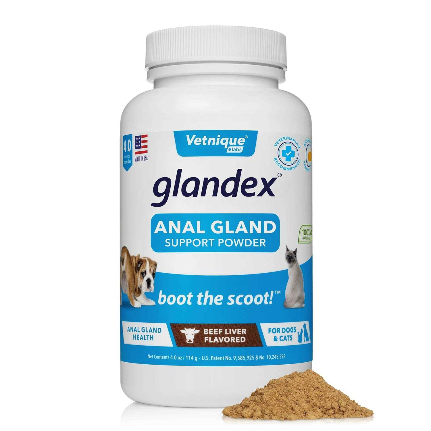 Glandex Anal Gland Support Powder for Dogs & Cats - Healthber