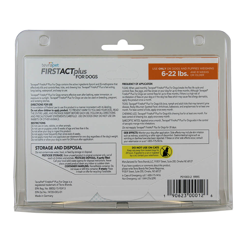 TevraPet FirstAct Plus for Dogs, 3 Month Supply - Healthber