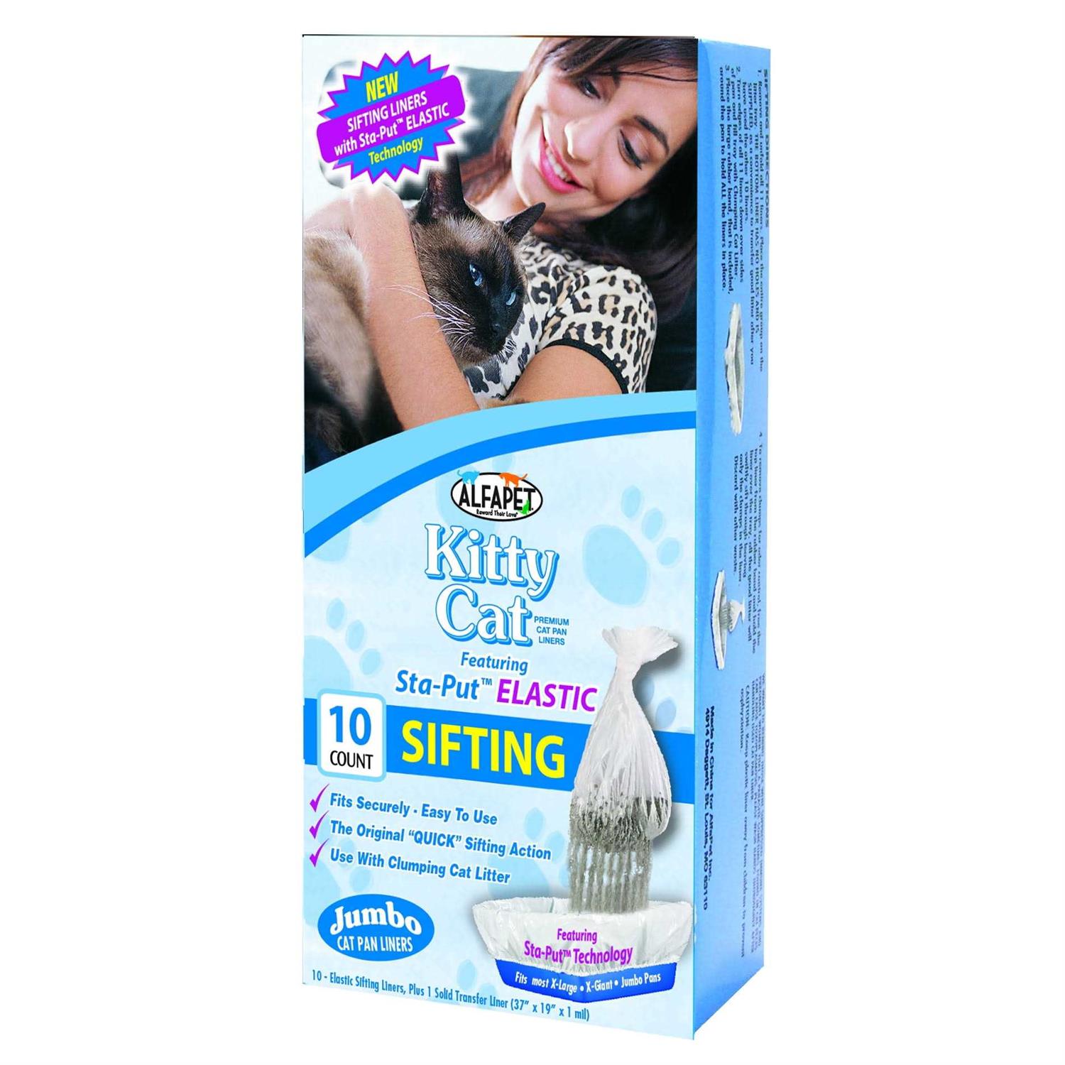 Alfa Pet Sifting Elastic Cat Pan Liners - Healthber