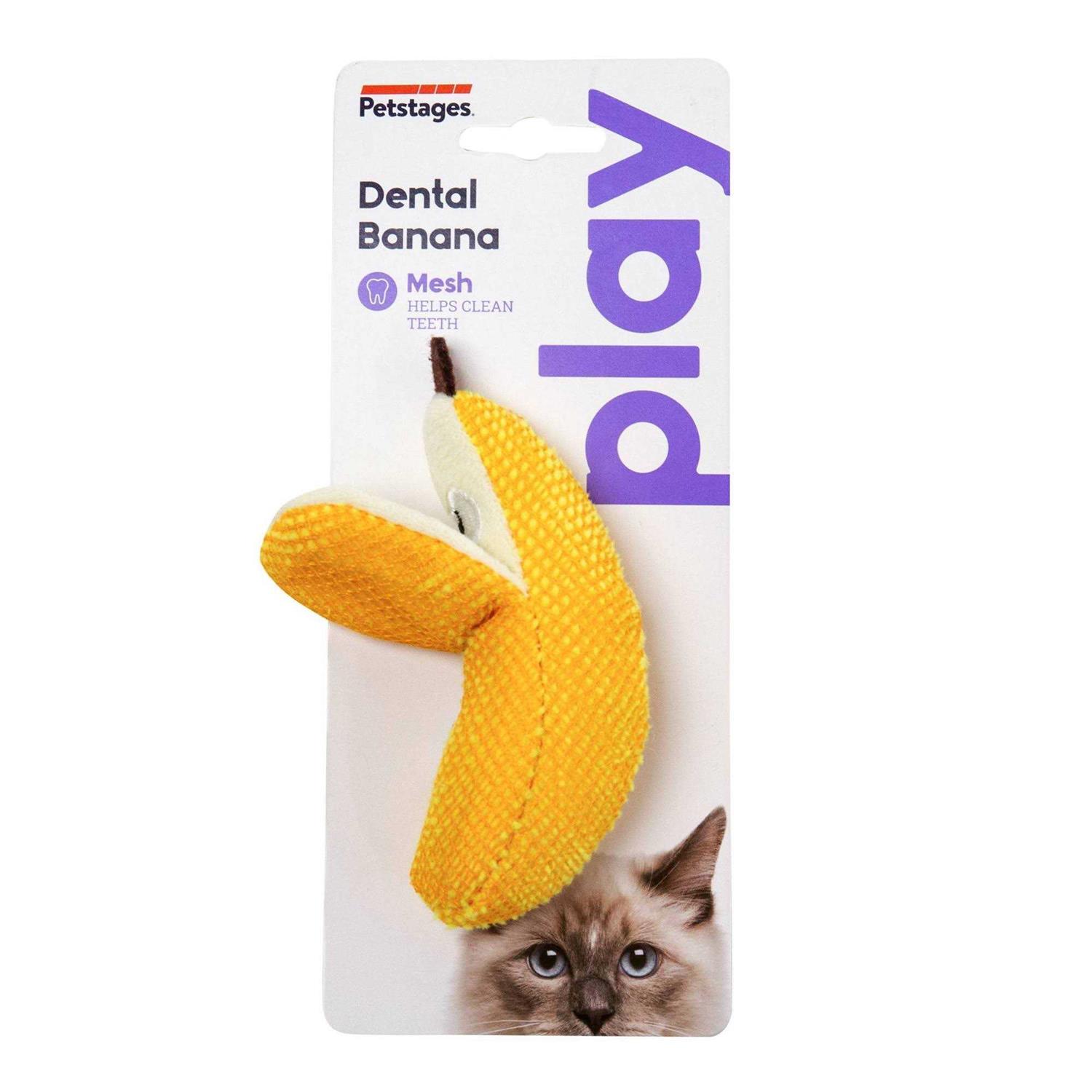 Petstages Banana Dental Cat Toy - Healthber