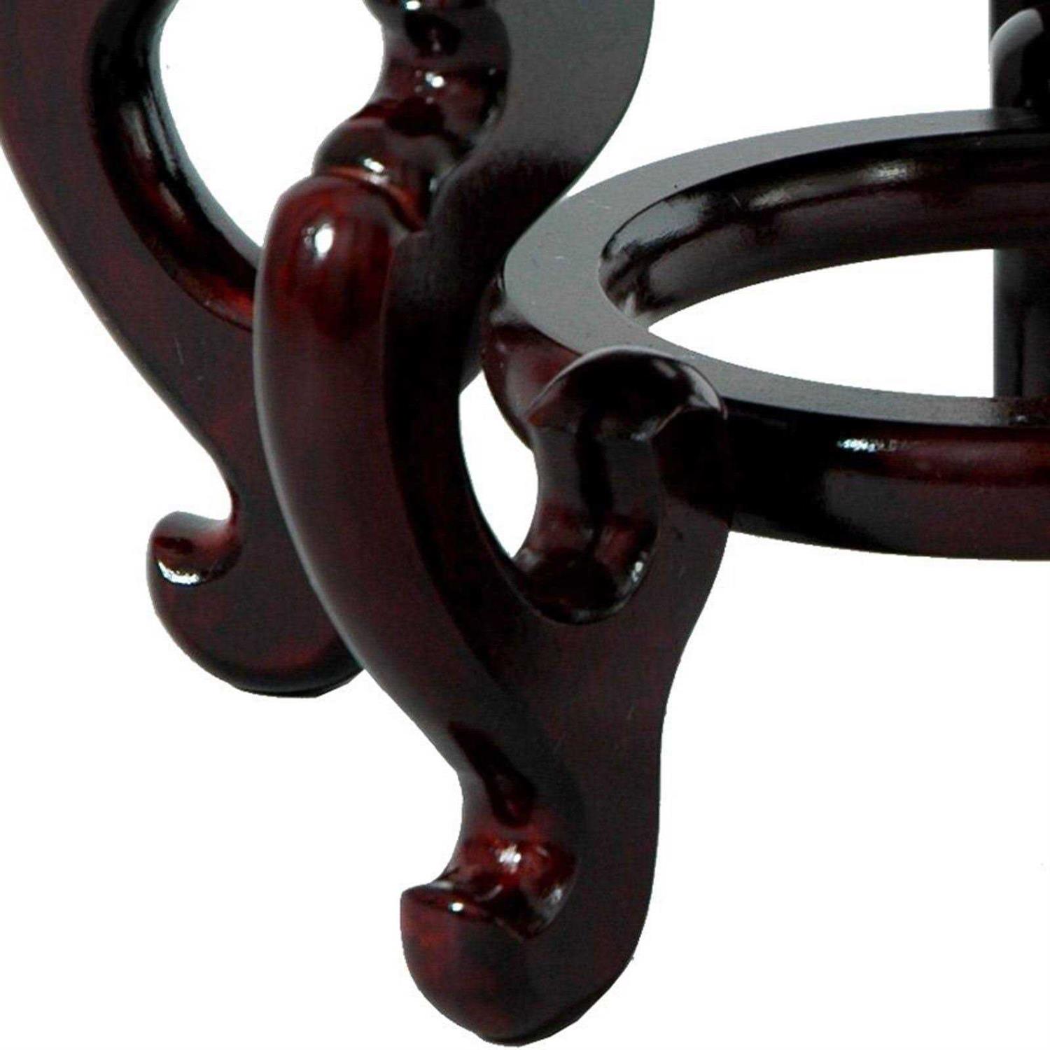 Oriental Furniture Rosewood Fishbowl Stand - Healthber