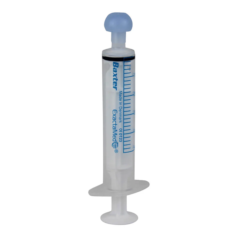 Baxter Oral Syringe, Full Plunger, Clear - Healthber