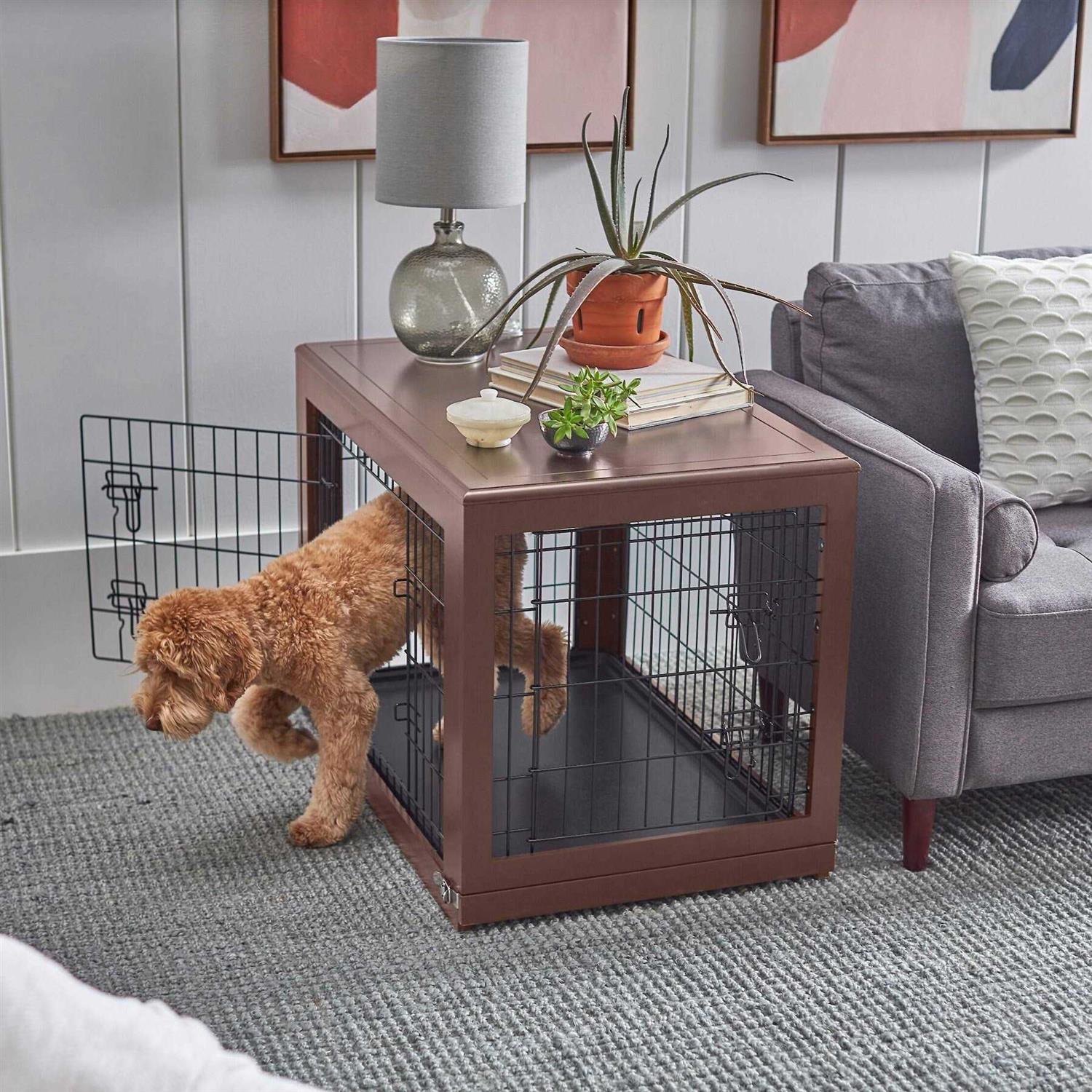 Frisco Double Door Furniture Style Dog Crate - Healthber