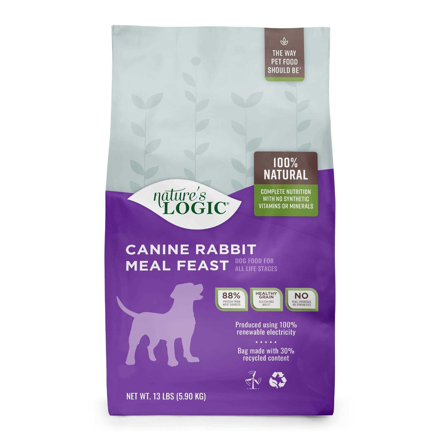 Nature’s Logic Canine Rabbit Meal Feast Dry Dog Food - Healthber