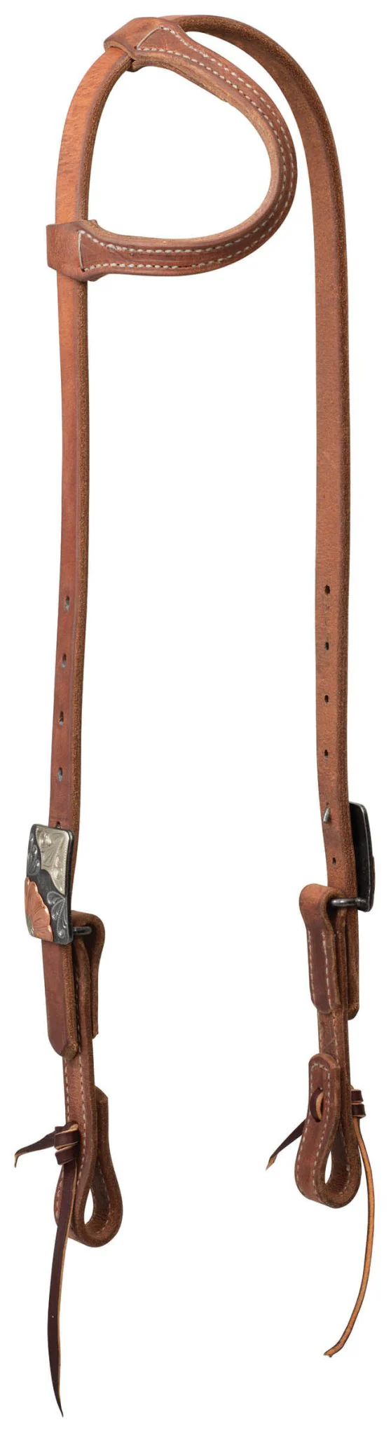 Weaver ProTack Copper Flower Sliding Ear Headstall - Healthber
