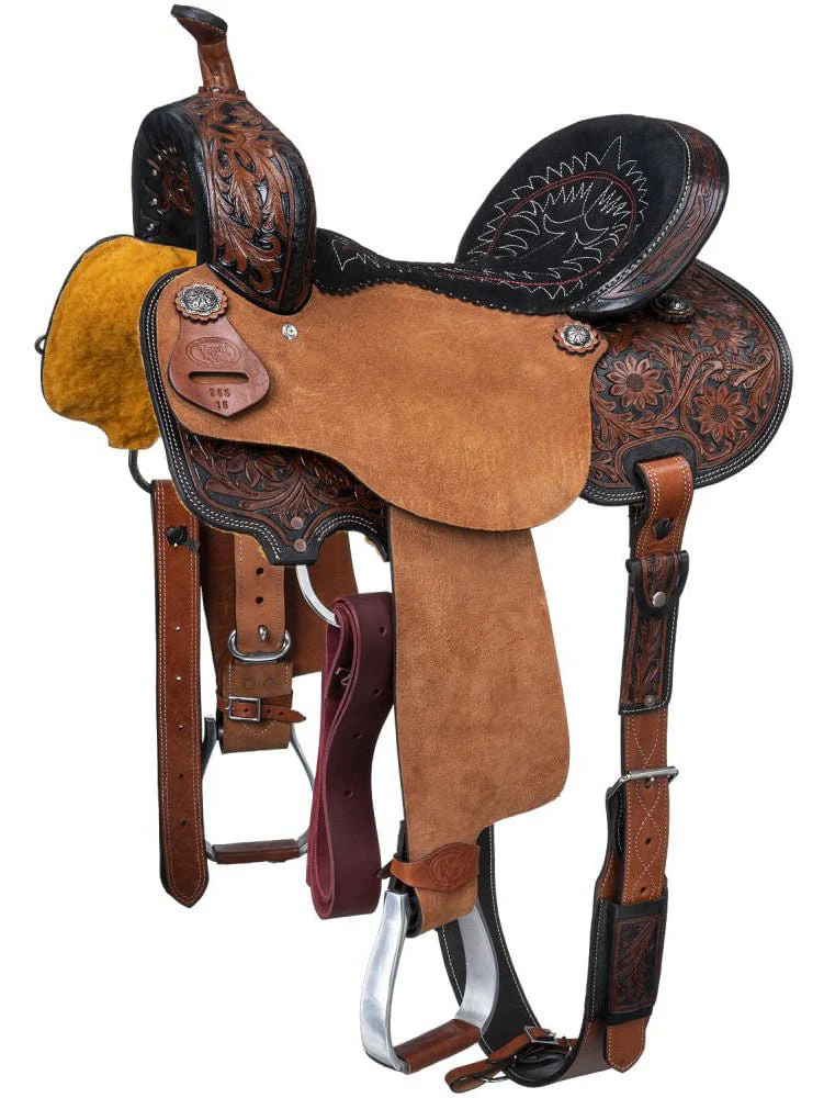 Royal King Two Tone Hawley Barrel Saddle Package - Healthber