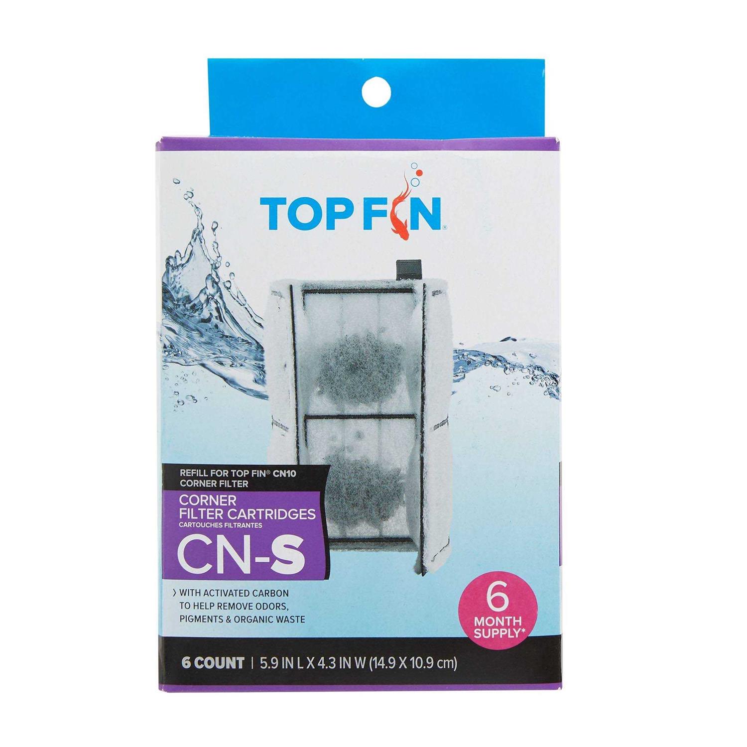 Top Fin CN-S Corner Filter Cartridges - Healthber