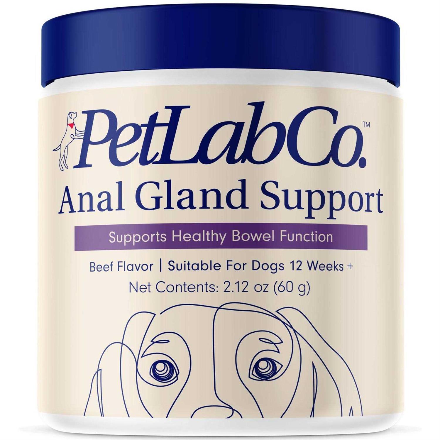 PetLab Co. Anal Gland Support Powder Supplement for Dogs - Healthber