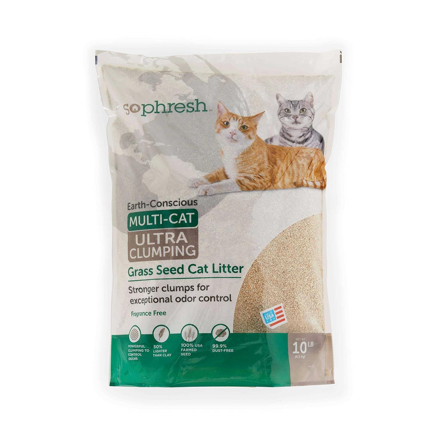 So Phresh Extreme Clumping Unscented Grass Seed Cat Litter - Healthber