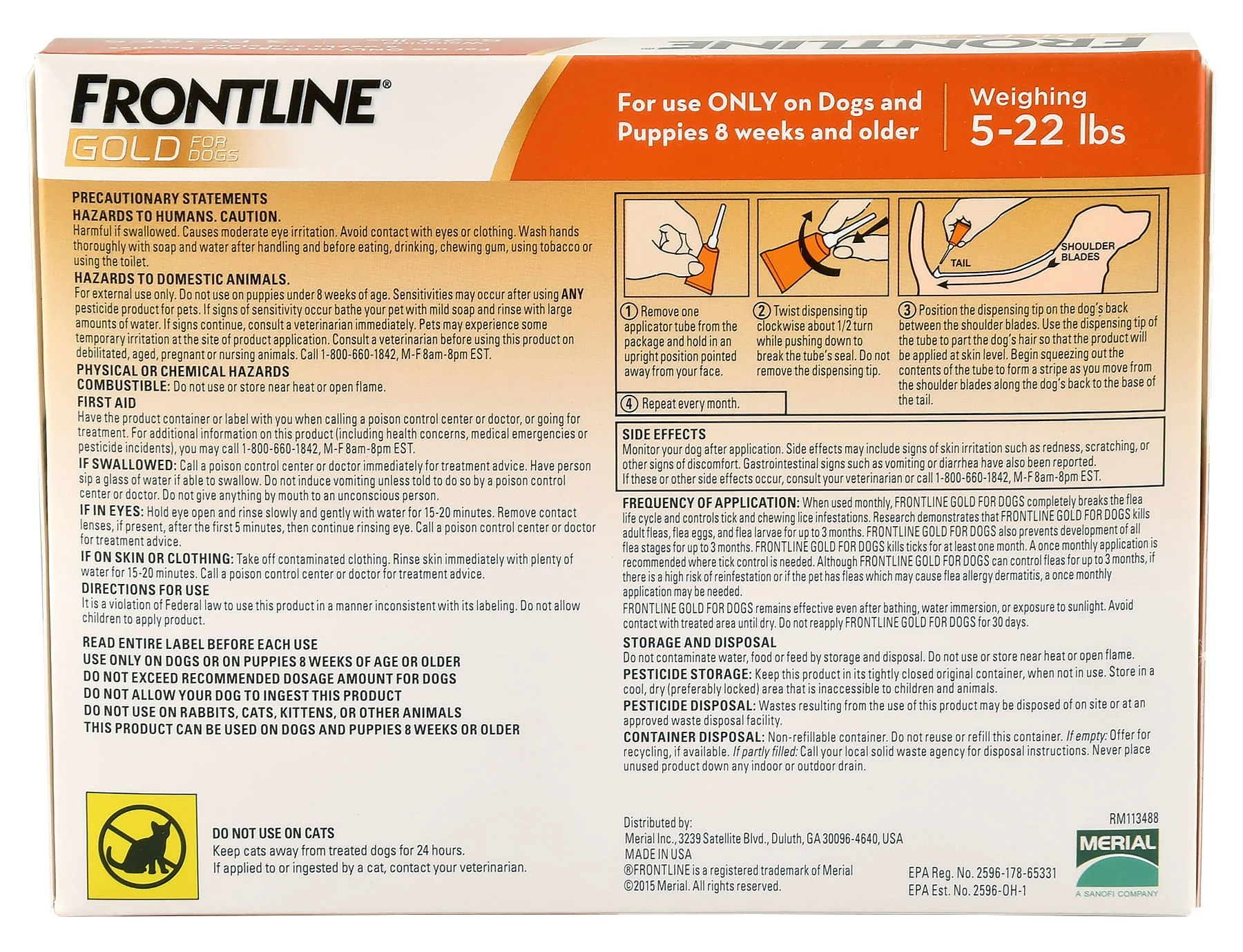 Frontline Gold for Dogs, 3-pack - Healthber