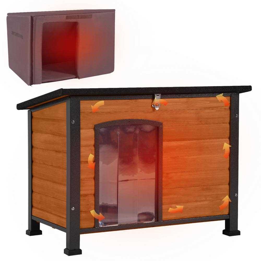 Aivituvin Insulated Outdoor Dog House with Liner Inside - Healthber