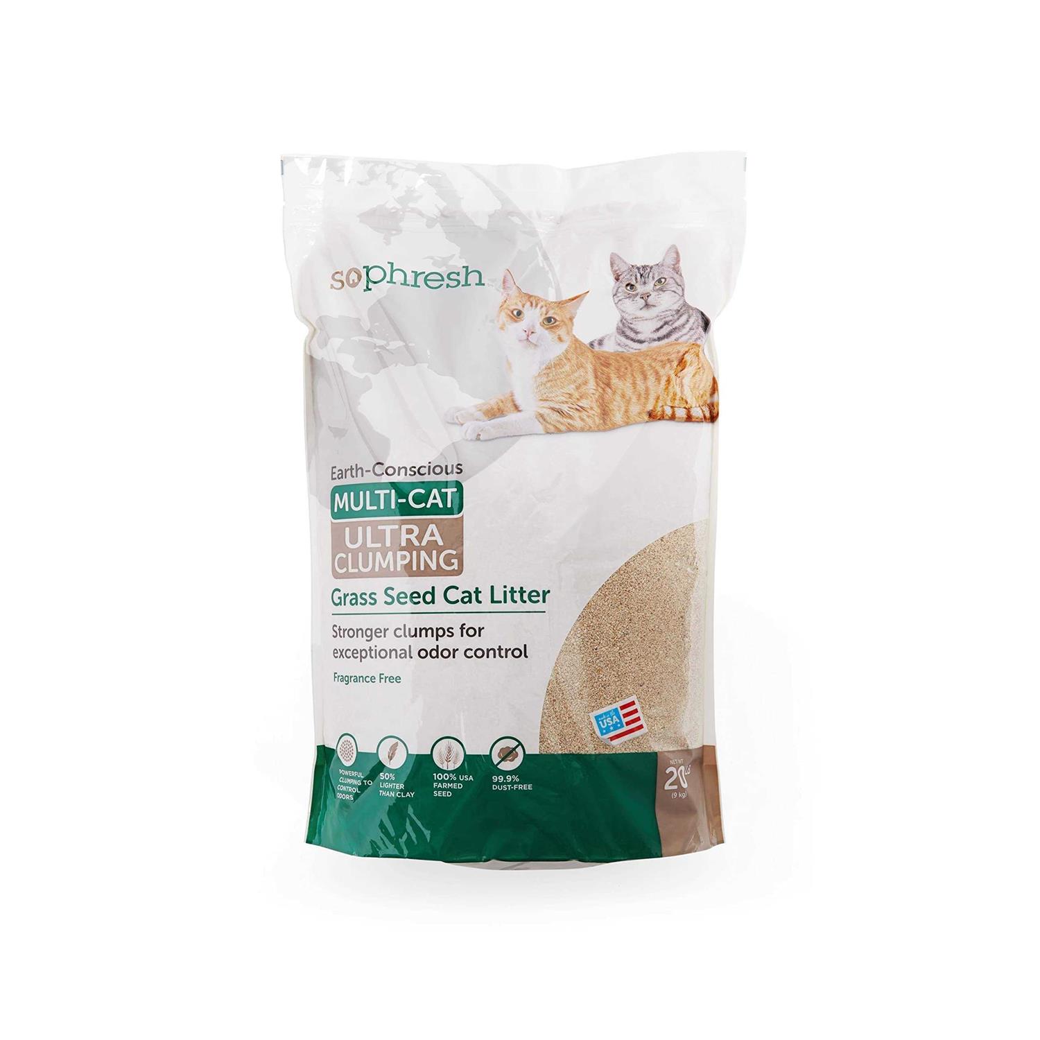 So Phresh Extreme Clumping Unscented Grass Seed Cat Litter - Healthber
