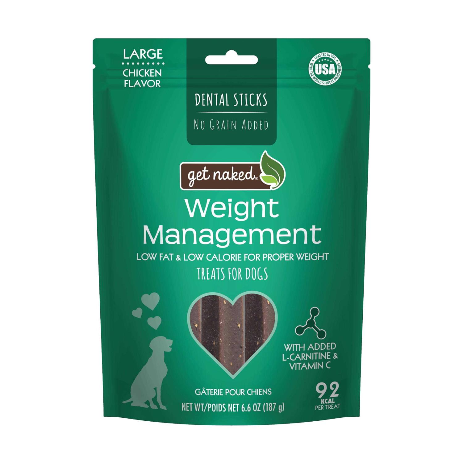 Get Naked Grain Free Weight Management Dental Chew Sticks - Healthber