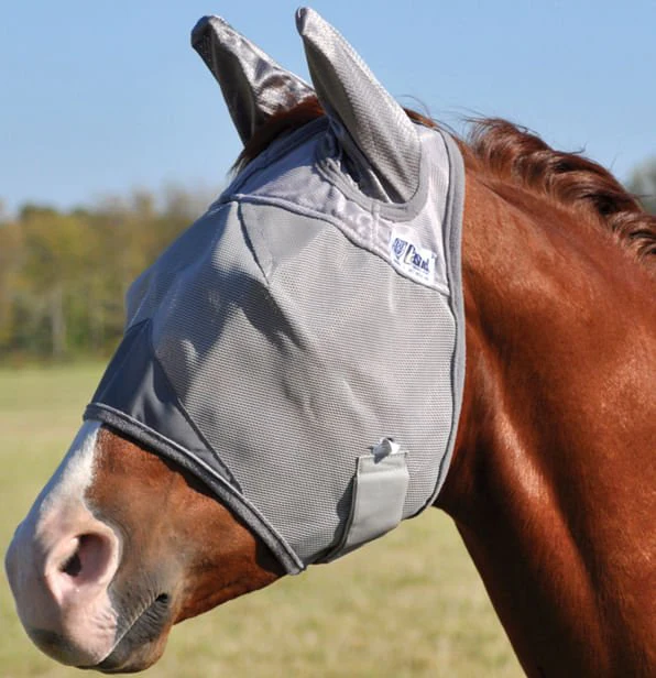 Cashel Crusader Standard Horse Fly Mask with Ears - Healthber