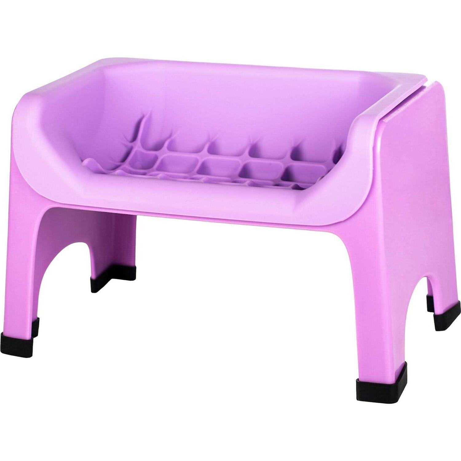 Fluff Trough Binge Blocker Elevated Dog & Cat Slow Feeder - Healthber
