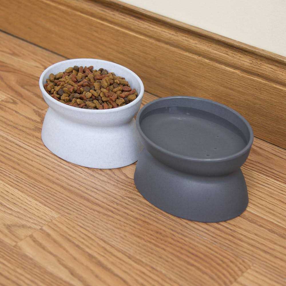 Kitty City Raised Cat Food Bowl Collection_Stress Free Pet Feeder and Waterer - Healthber