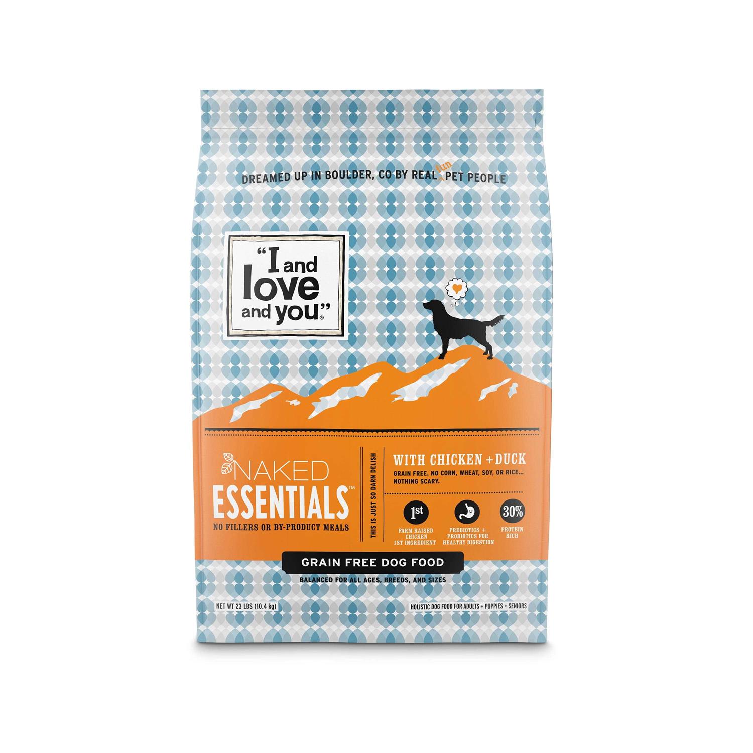 I and Love and You Naked Essentials Dry Dog Food Chicken Duck - Healthber