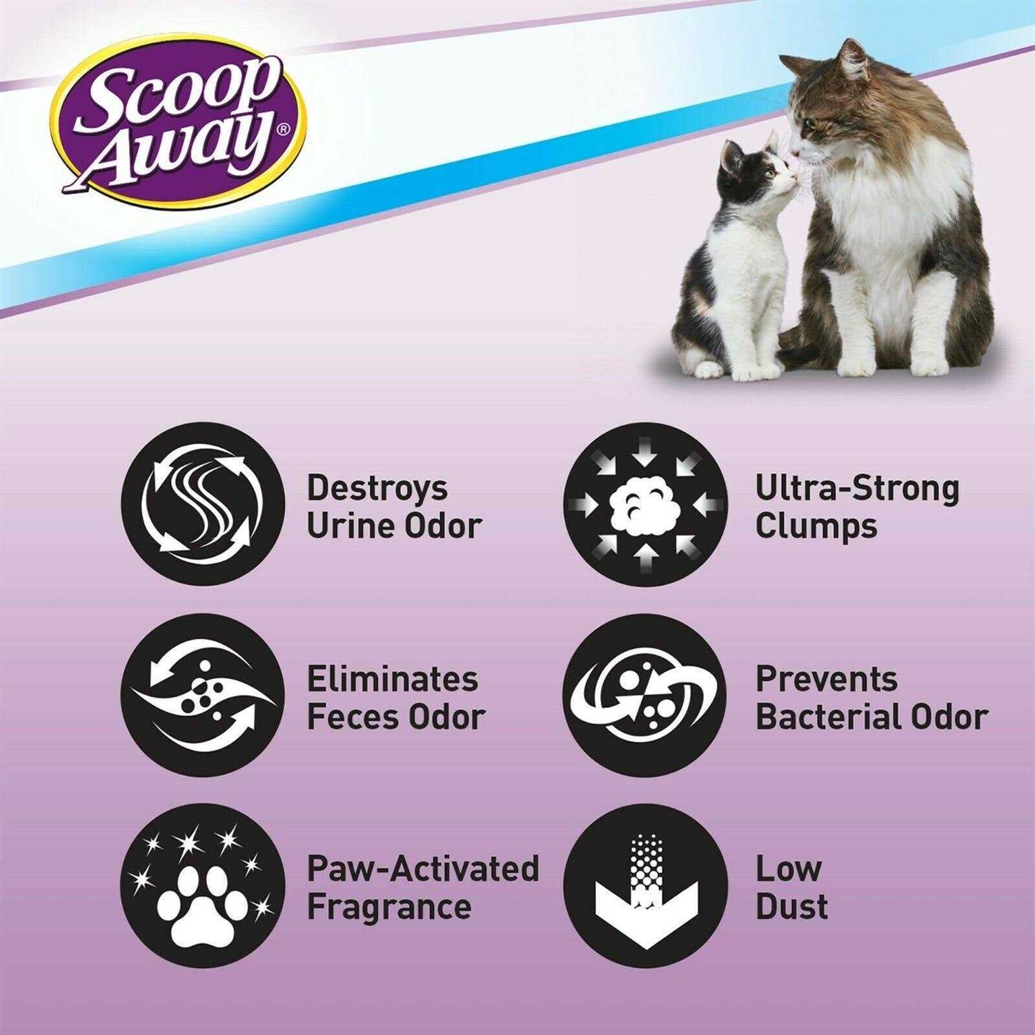 Scoop Away Instant Odor Control Clean Breeze Cat Litter - Healthber