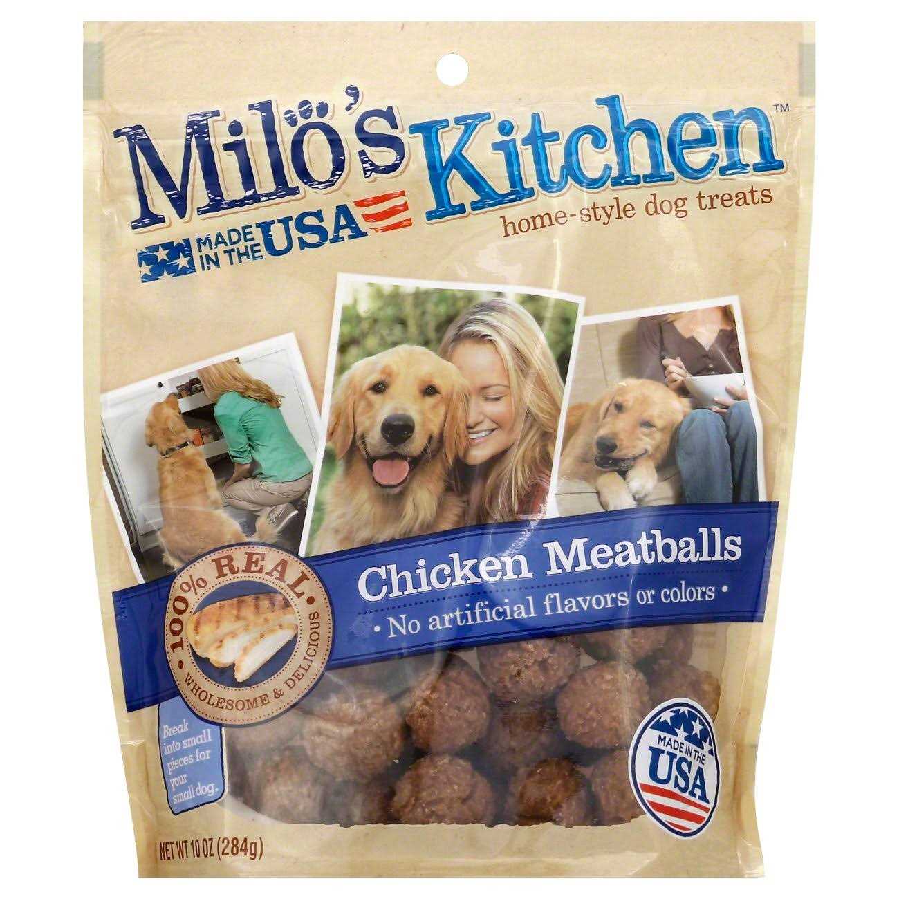 Milo’s Kitchen Chicken Meatballs Dog Treats - Healthber