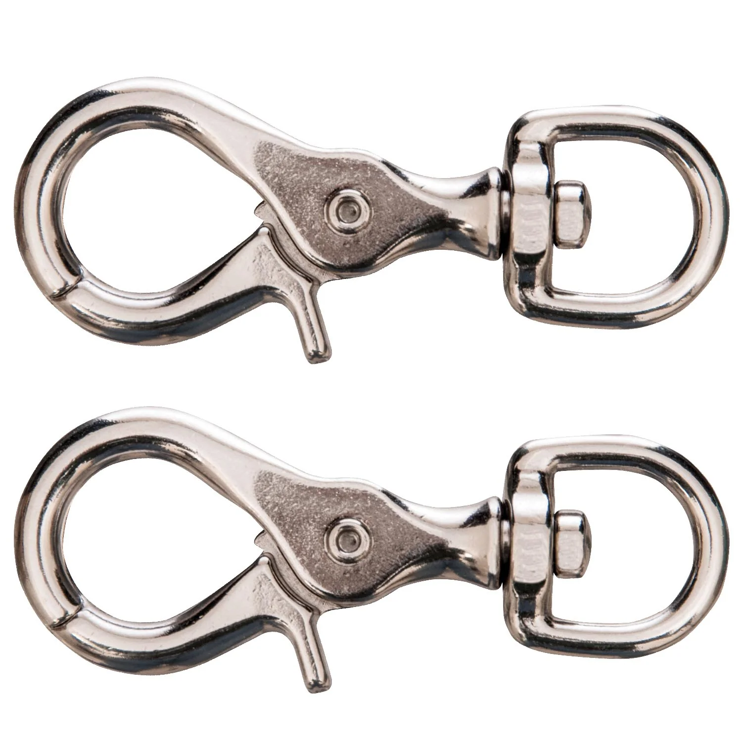 Giant Nickel-Plated Scissor Snap, 3-3/4