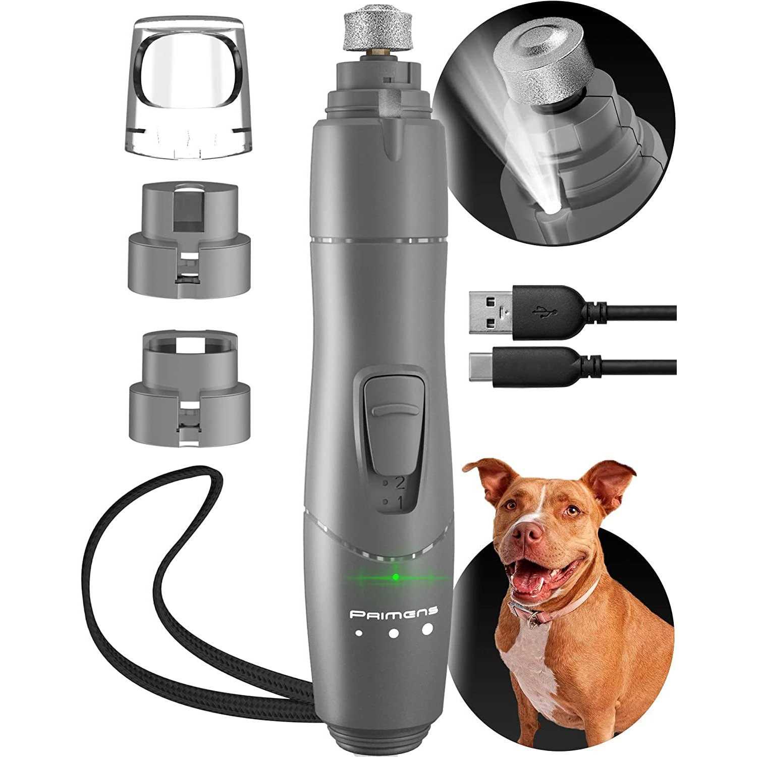 Dog Nail Grinder with LED Light - Healthber