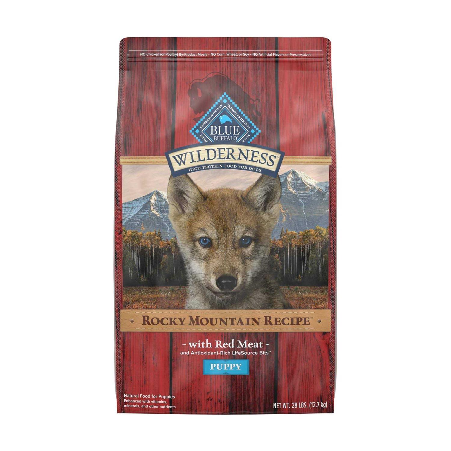 Blue Buffalo Wilderness Rocky Mountain Recipe High Protein Puppy Dry Dog Food - Healthber