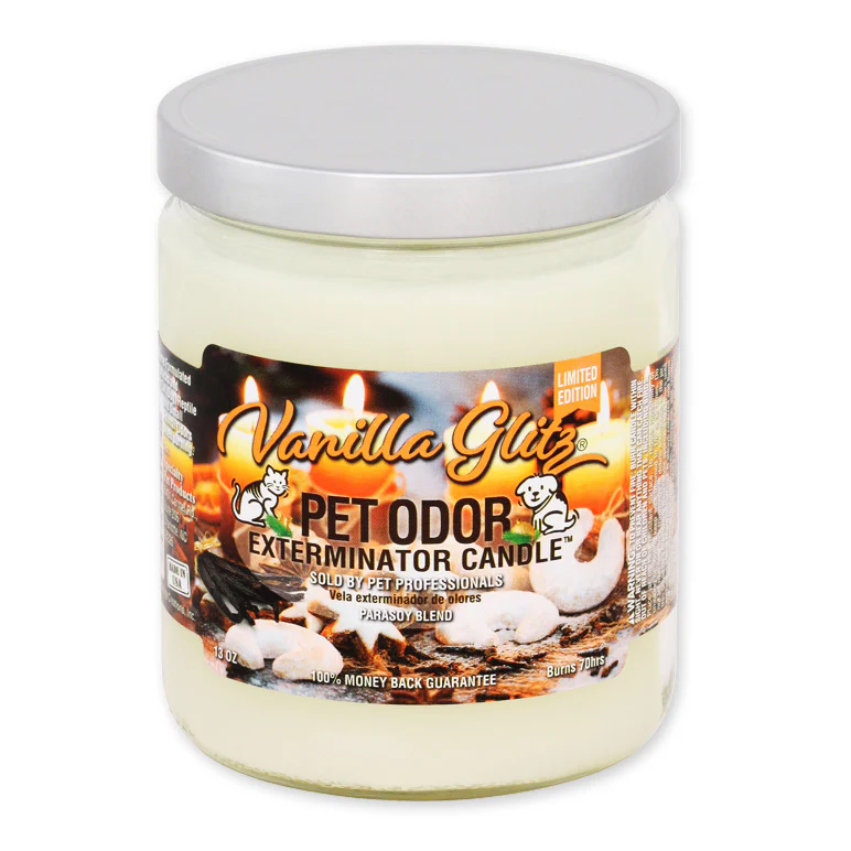 Pet Odor Exterminator Candle, Vanilla Glitz, 13 oz - Healthber