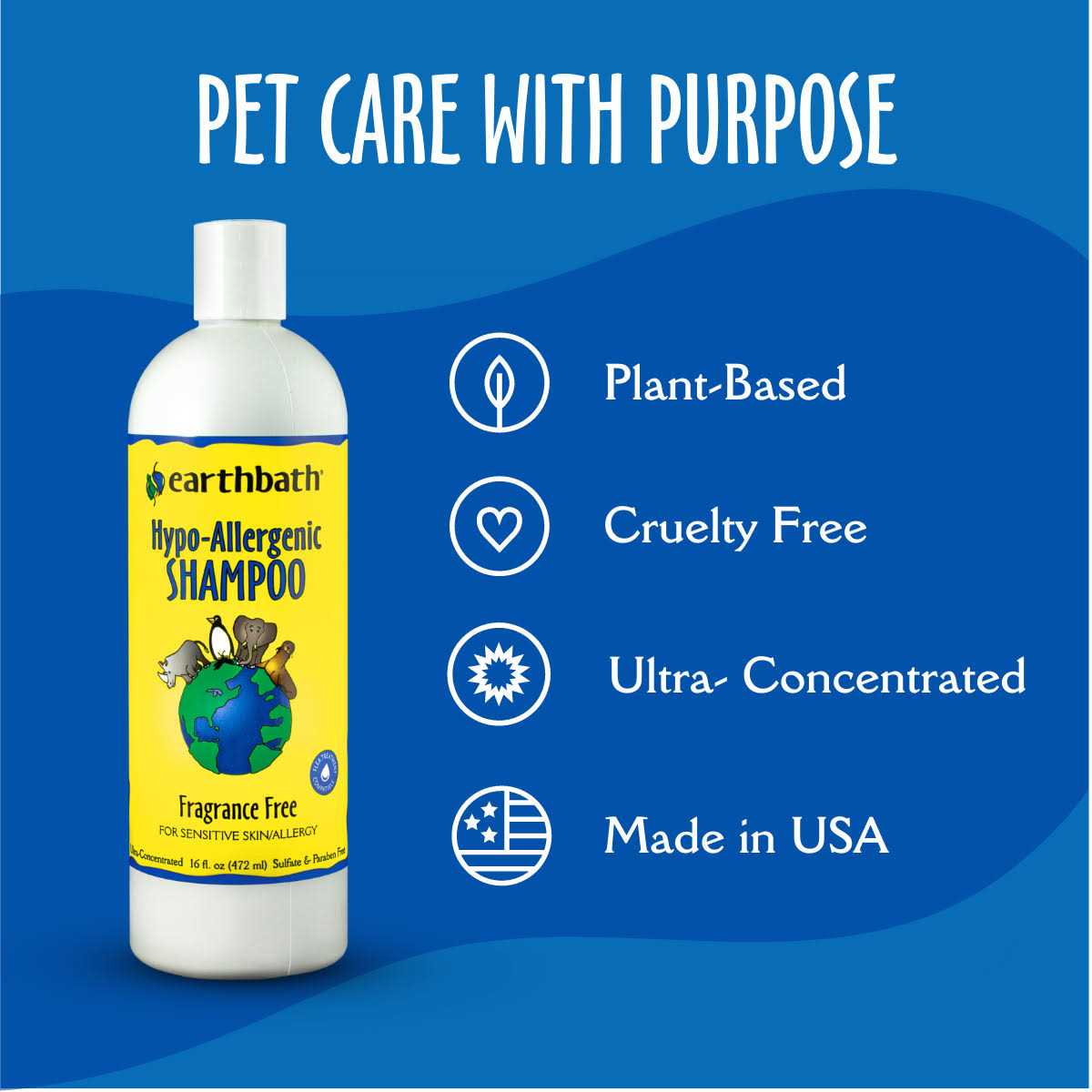 Earthbath Hypo-Allergenic Shampoo - Healthber