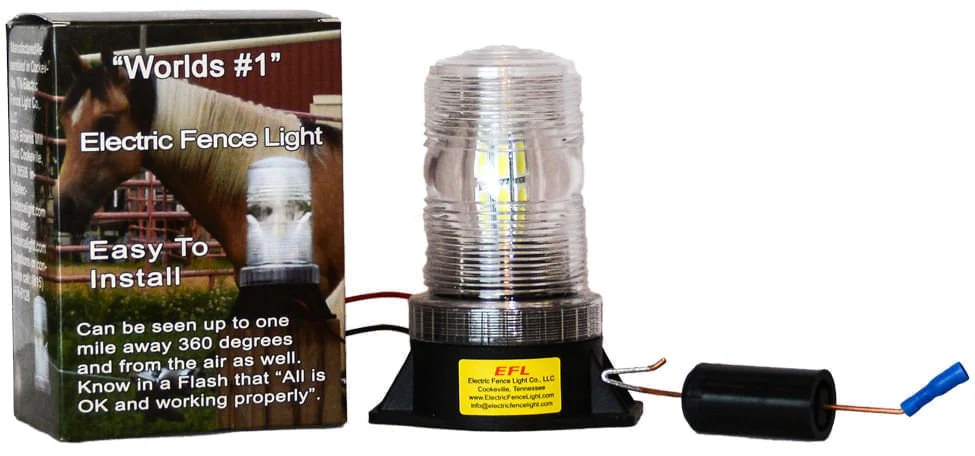 Electric Fence Light with LED Bulb - Healthber