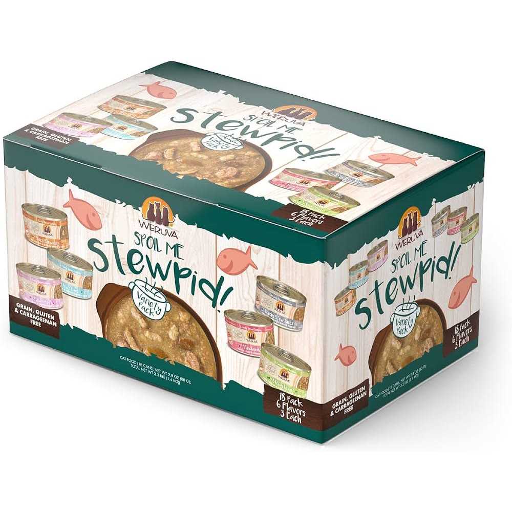 Weruva Classic Stews Cat Food Spoil Me Stewpid! Variety Pack - Healthber