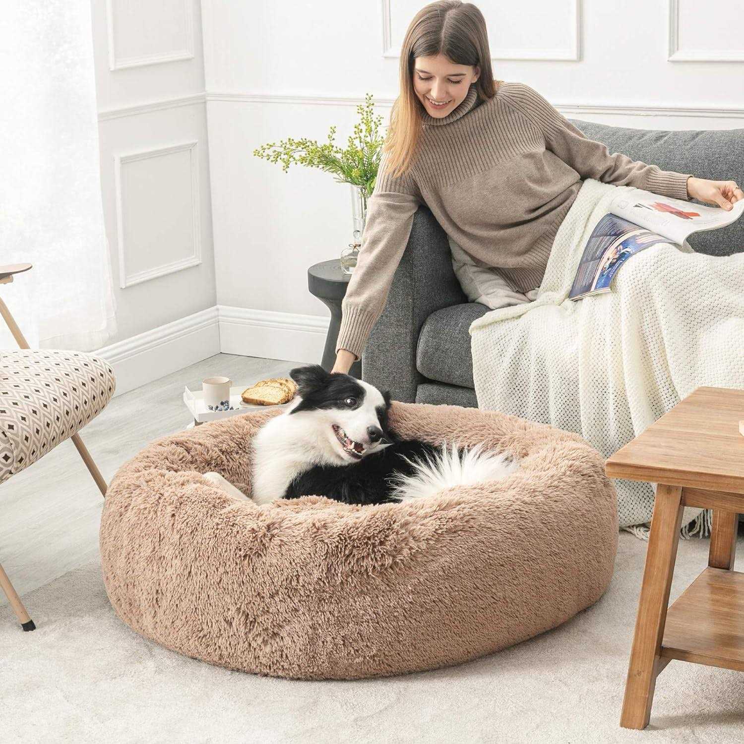 PupsDream The Original Calming Dog Bed Anti Anxiety Dog Bed - Healthber