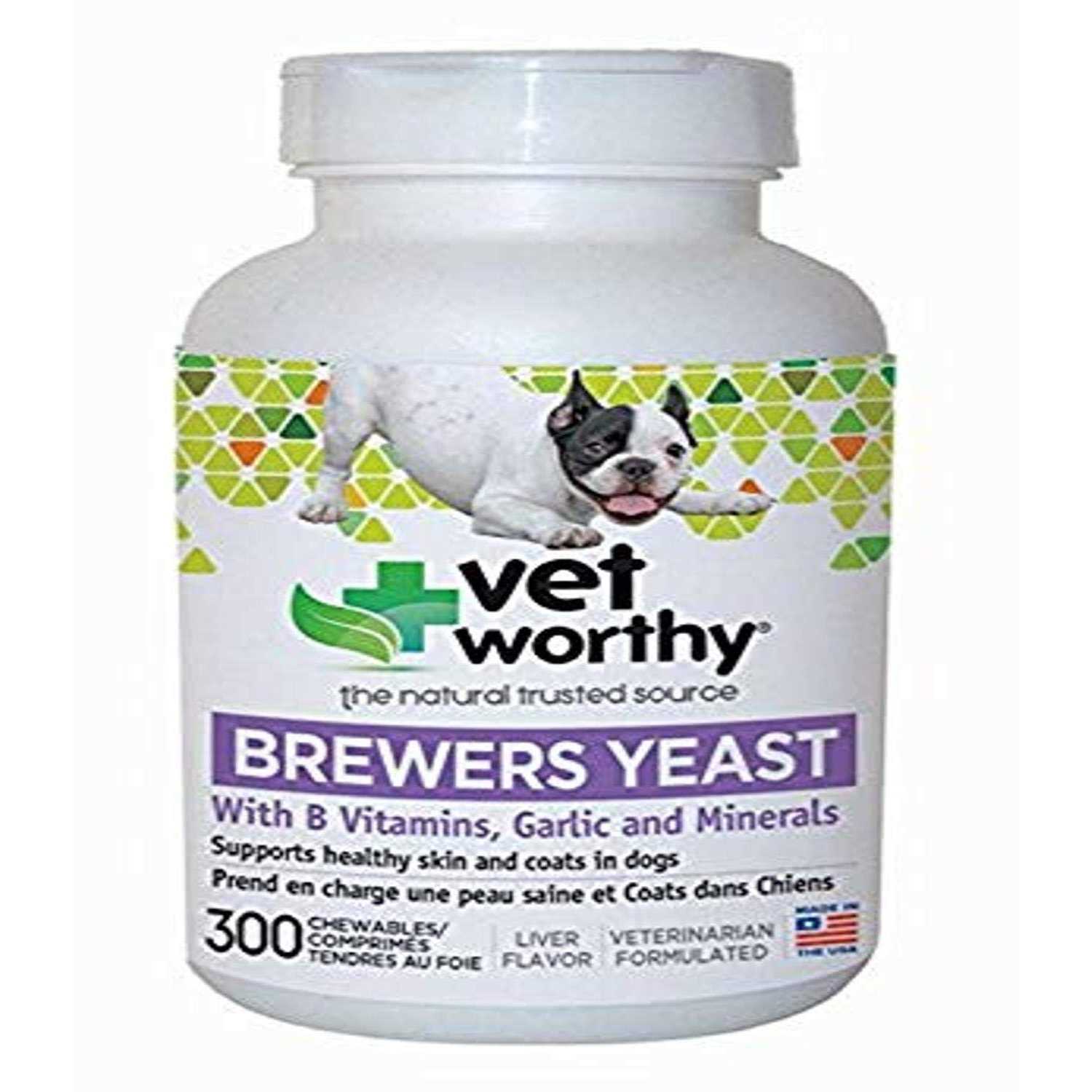 Vet Worthy Brewers Yeast Chewable Tablets for Dogs - Healthber